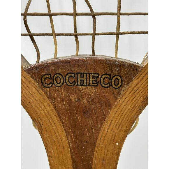 Vintage Rawlings COCHECO Wood Tennis Racket ST Louis USA Collectors Item - Picture 1 of 5